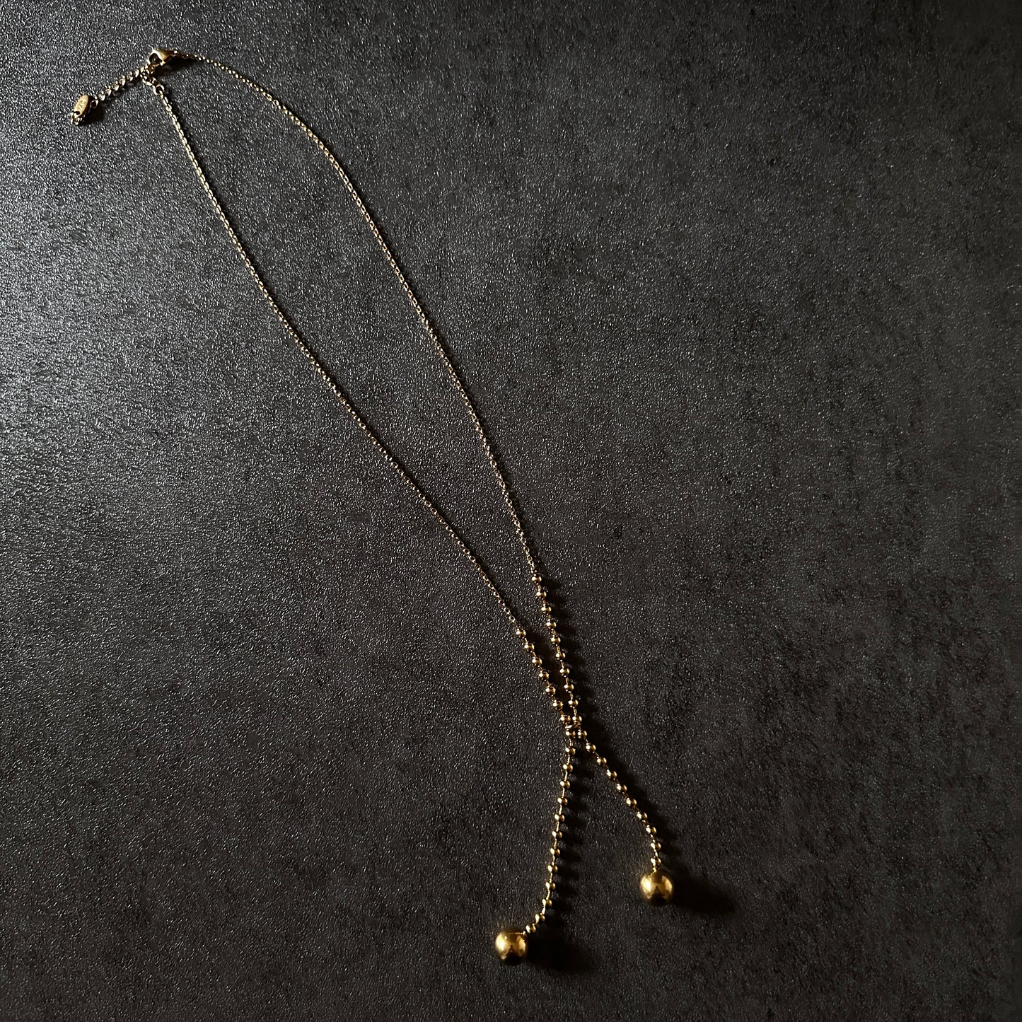 316L ball tie necklace