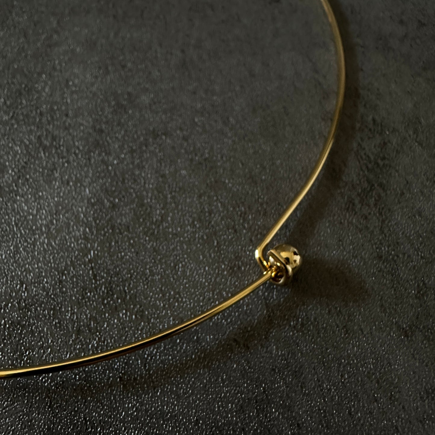 316L stainless steel neck cuff gld