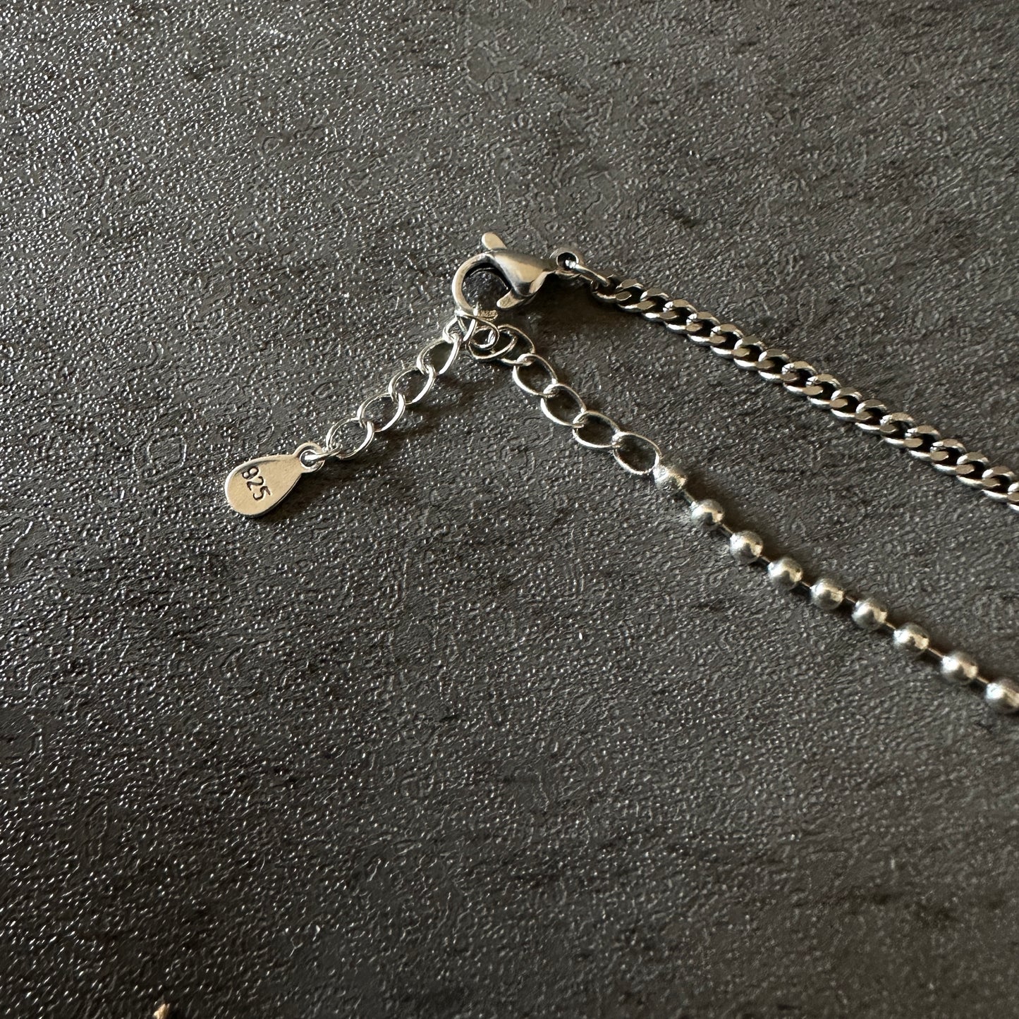 silver925 Y lariat necklace